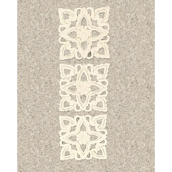 9 Inch Square Beautiful Hand Carved Wall Panel Hanging Plaques Home Art Set of 3 - Picture 5 of 9